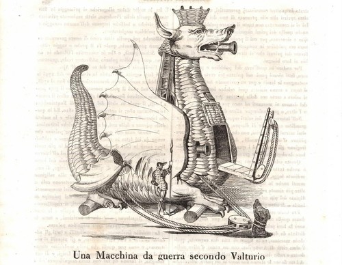 Stampa antica valturio - stampa, de