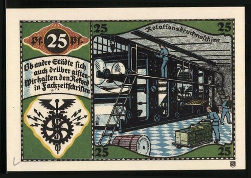 Notgeld pössneck pfennig - notgeld, pössneck,